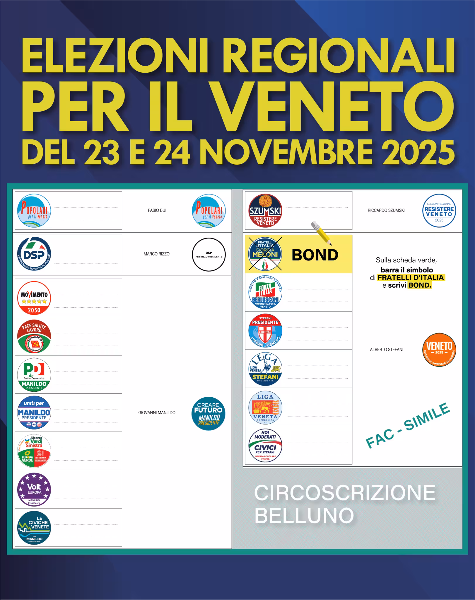 Come votare Dario Bond